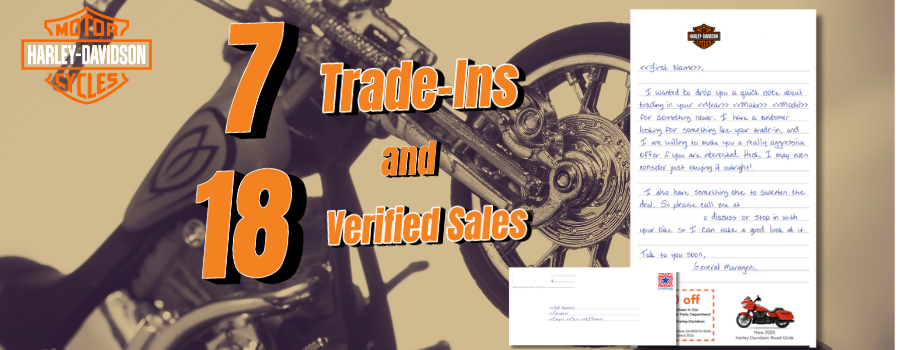 Trade-Ins Received Stand Out in Direct Mail Sale